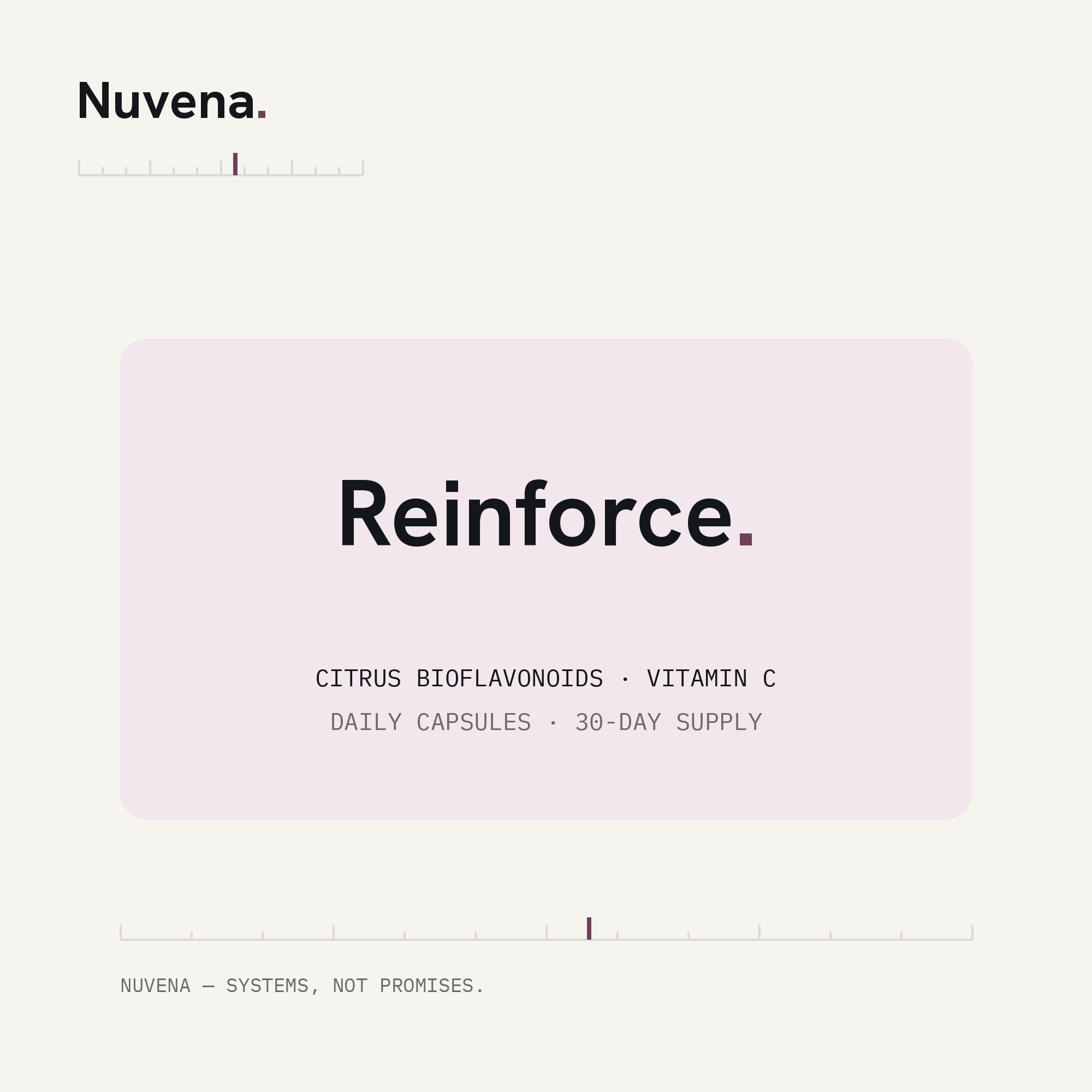 Nuvena Reinforce — capillary support capsules with citrus bioflavonoids and vitamin C